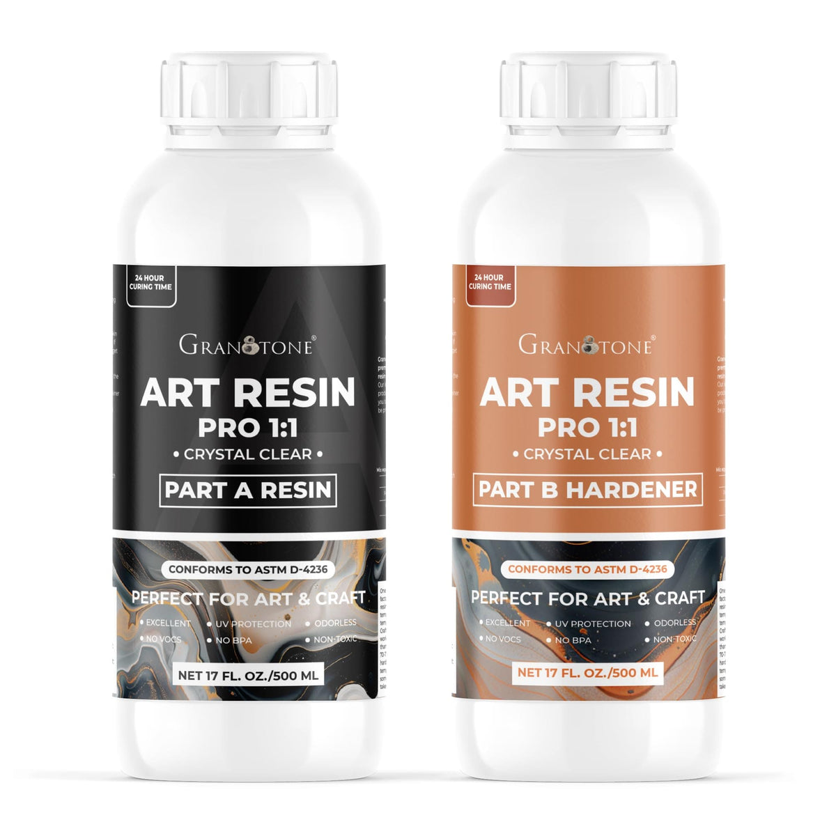 GRANOTONE Crystal Clear Epoxy Resin Art Kit