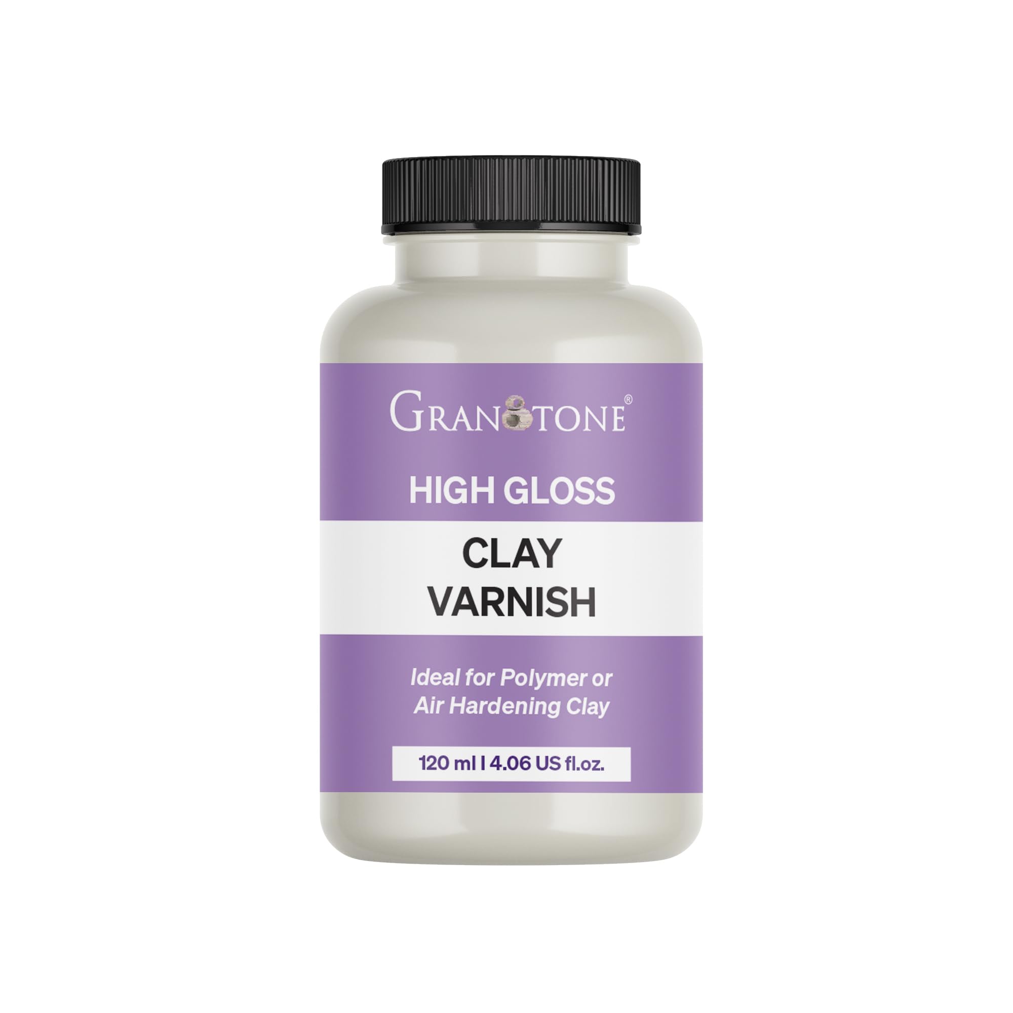 GRANOTONE Clay Varnish Gloss Water Based Clear Protective Finish for Air Dry Polymer Glaze Effect Craft Items Made in India
