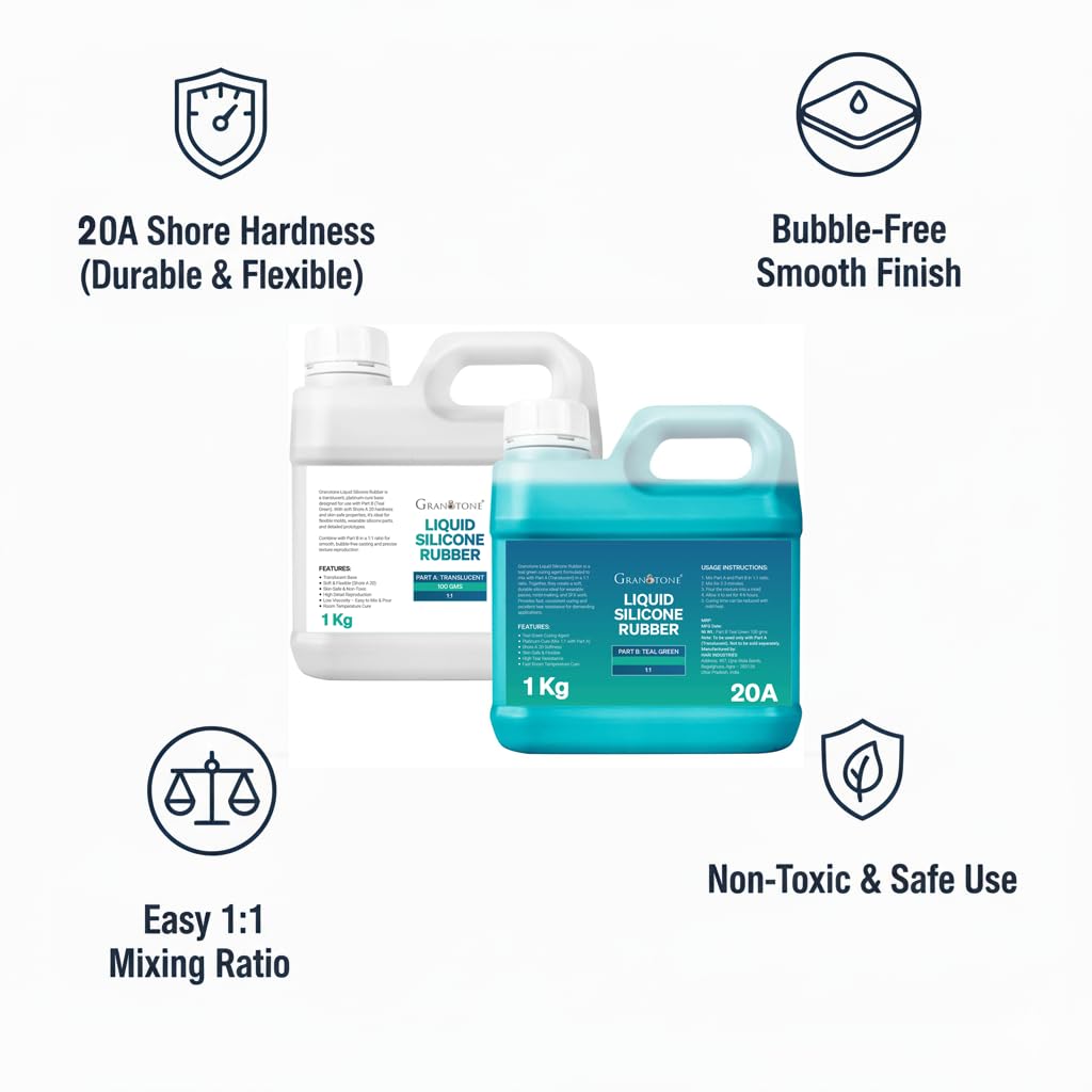 Granotone Liquid Silicone Rubber for Mould Making | 1:1 Mix