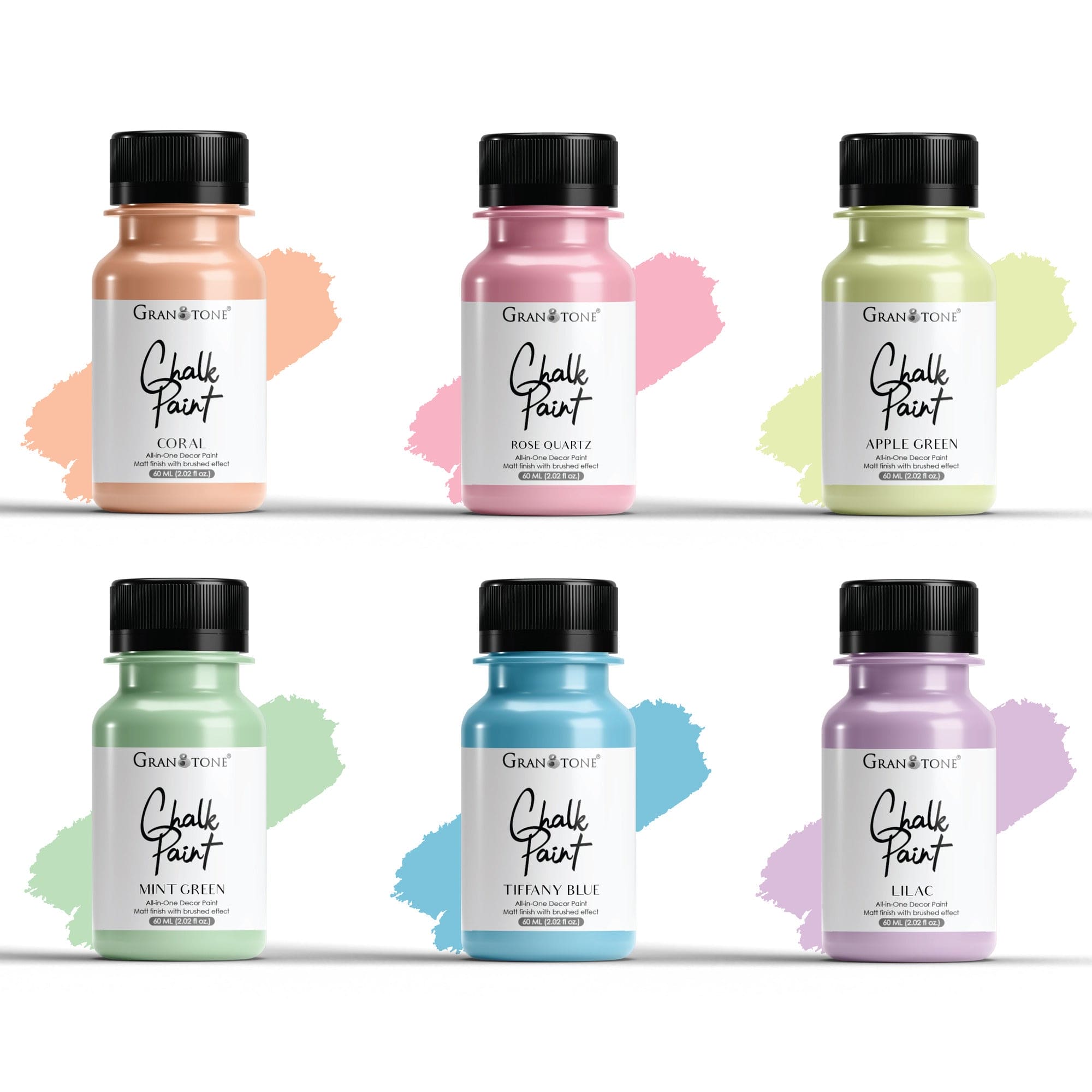 Pastels Chalk Paints Set (Set of Colors) 60ml Each