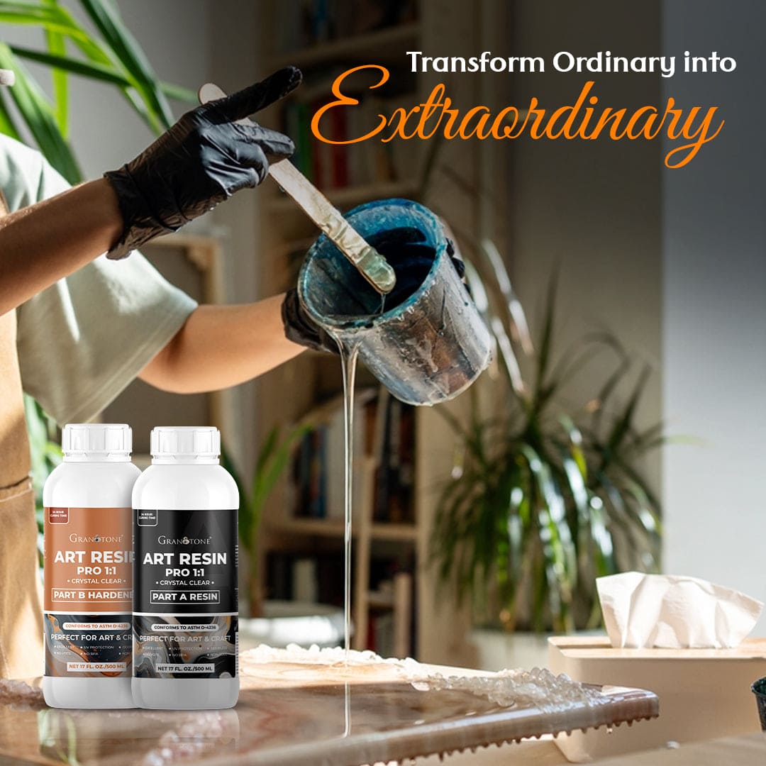 GRANOTONE Crystal Clear Epoxy Resin Art Kit