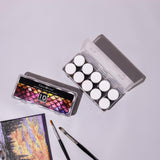 GRANOTONE Venezia Metallica Colors Kit - 10 Vibrant Water-Based, Non-Toxic Shades with Shimmering Effect, 15ml Each - Perfect for Artists & Crafters