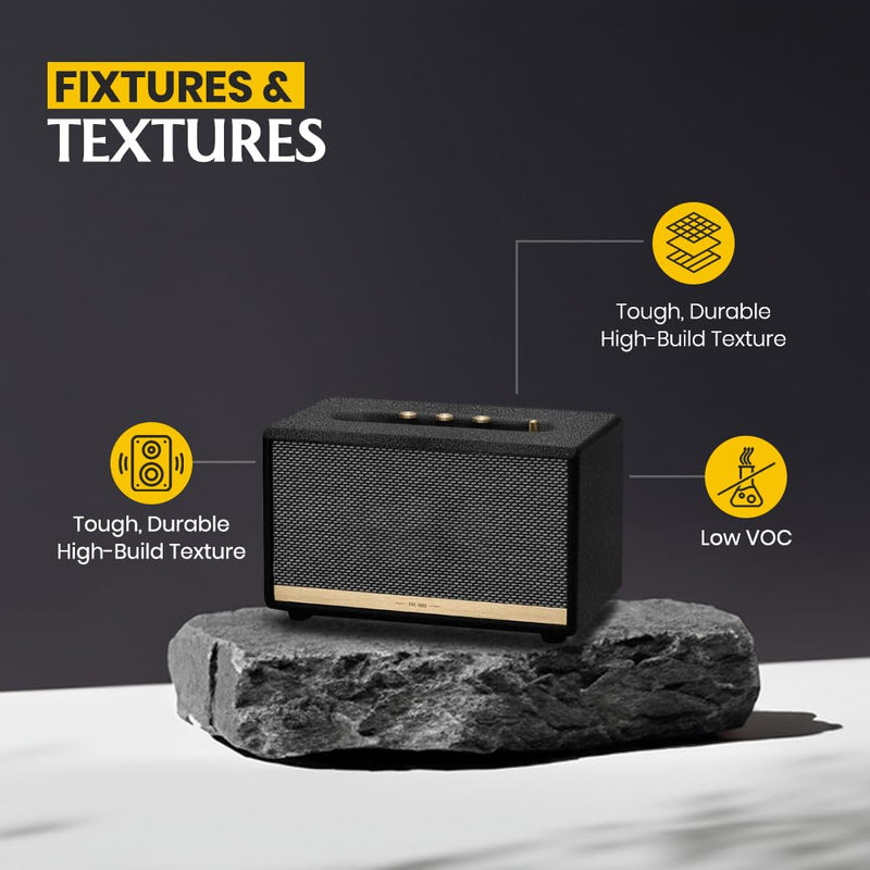 Roller Grade Speaker Cabinet Texture Coating Paint { Black } 5 KG