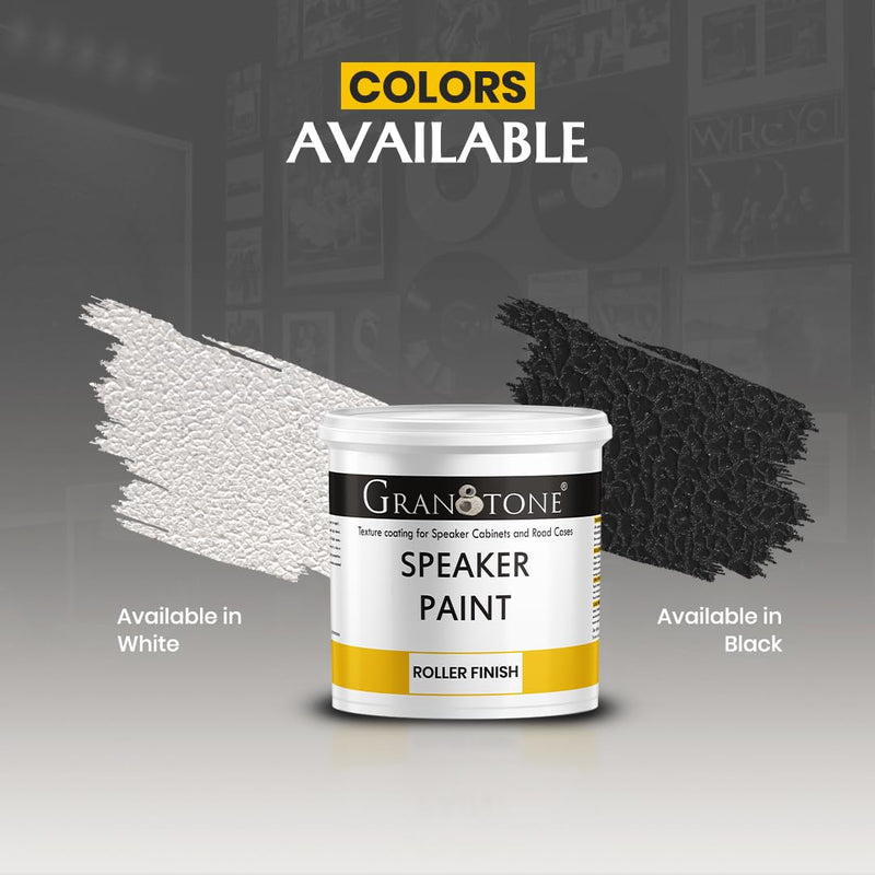 Roller Grade Speaker Cabinet Texture Coating Paint { Black } 5 KG
