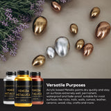 Acrylic Venezia Metallic - 200 ml (Orange)