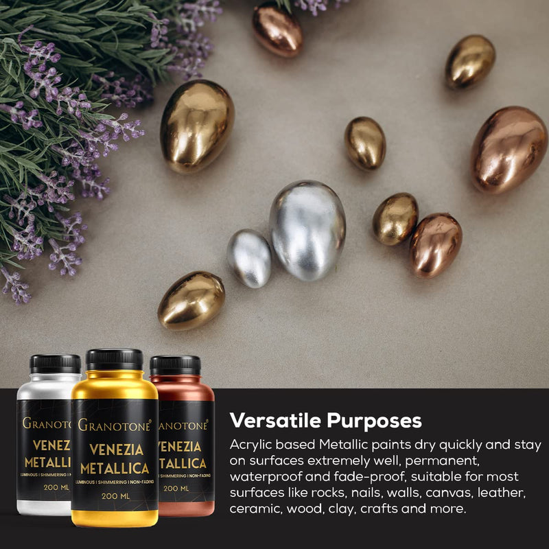 Acrylic Venezia Metallic - 200 ml (Orange)