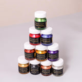 GRANOTONE Venezia Metallica Colors Kit - 10 Vibrant Water-Based, Non-Toxic Shades with Shimmering Effect, 15ml Each - Perfect for Artists & Crafters