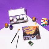 GRANOTONE Venezia Metallica Colors Kit - 10 Vibrant Water-Based, Non-Toxic Shades with Shimmering Effect, 15ml Each - Perfect for Artists & Crafters