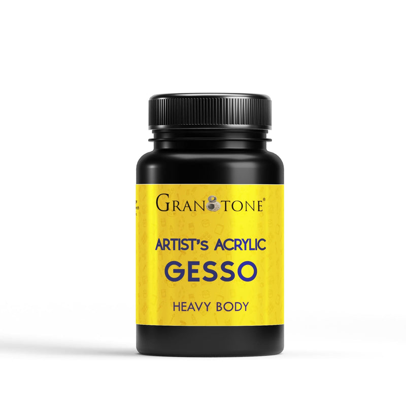 Acrylic Gesso (Black) Water Base Non-Toxic Universal Gesso Primer to Apply as an Undercoat Before Painting for Extra Coverage