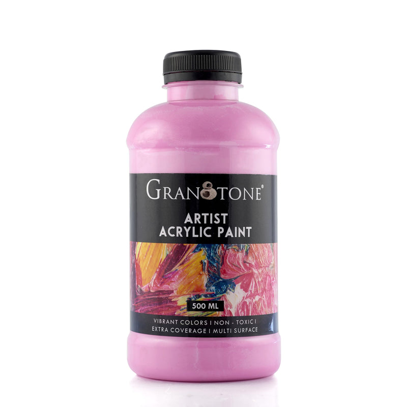Granotone Acrylic Colour, 500 ml, Art and Craft Paint, DIY Paint, Rich Pigment, Non-Craking Paint for Canvas, Wood, Leather, Earthenware, Metal