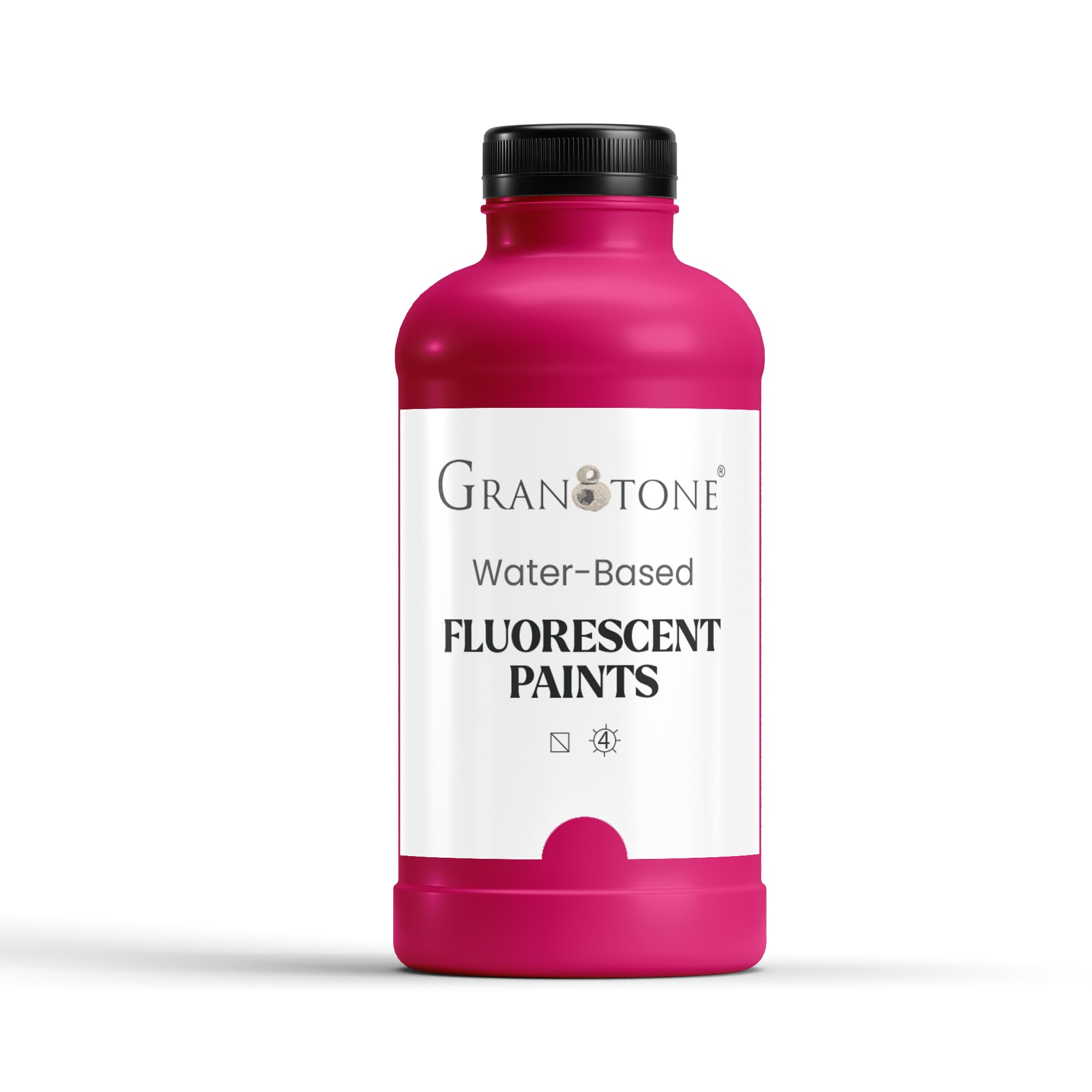 GRANOTONE Neon Fluorescent Colour, Art and Craft, DIY Paint, Rich Pigment, Non-Craking Paint for Canvas, Wood, Leather, Earthenware.