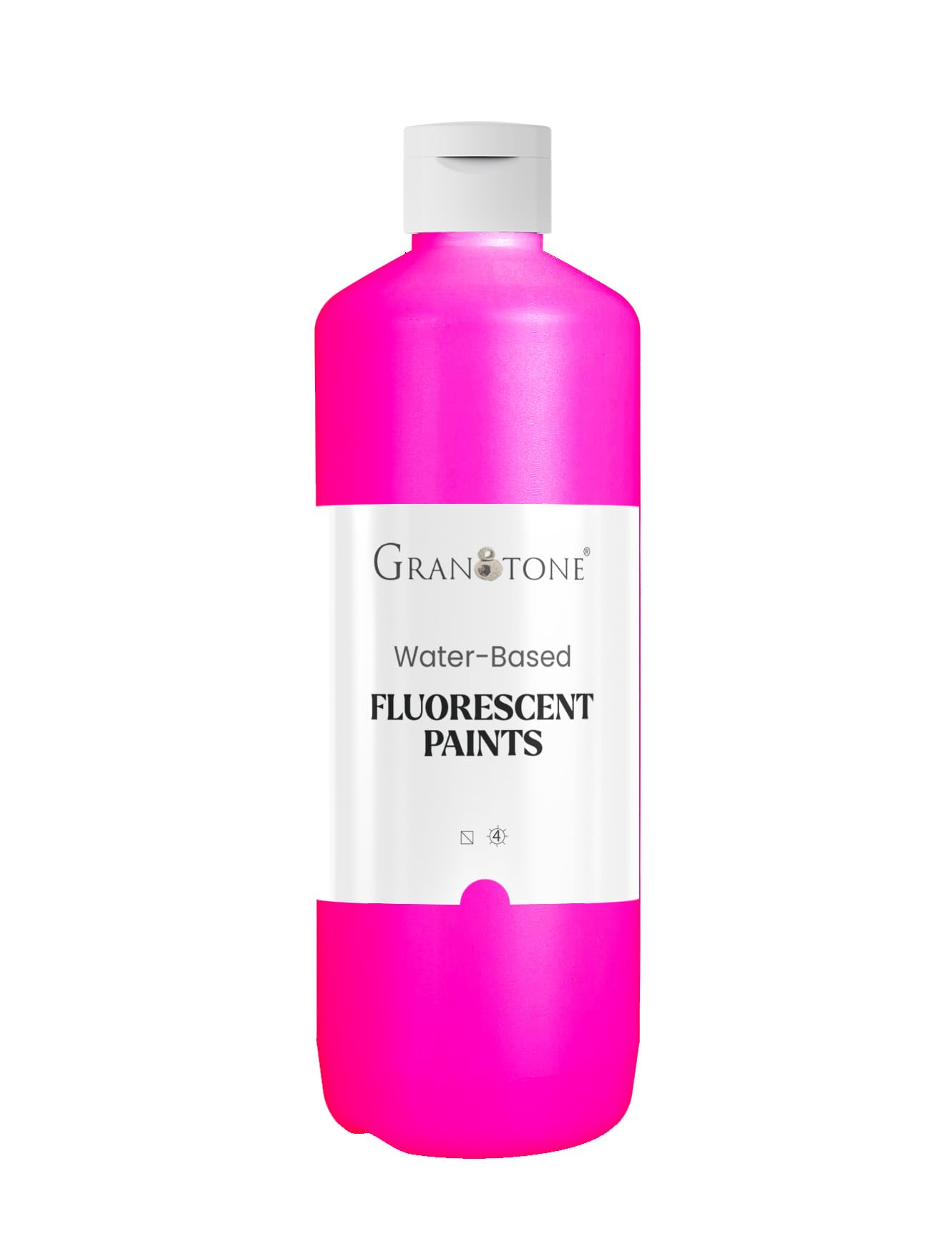 GRANOTONE Neon Fluorescent Colour, Art and Craft, DIY Paint, Rich Pigment, Non-Craking Paint for Canvas, Wood, Leather, Earthenware.