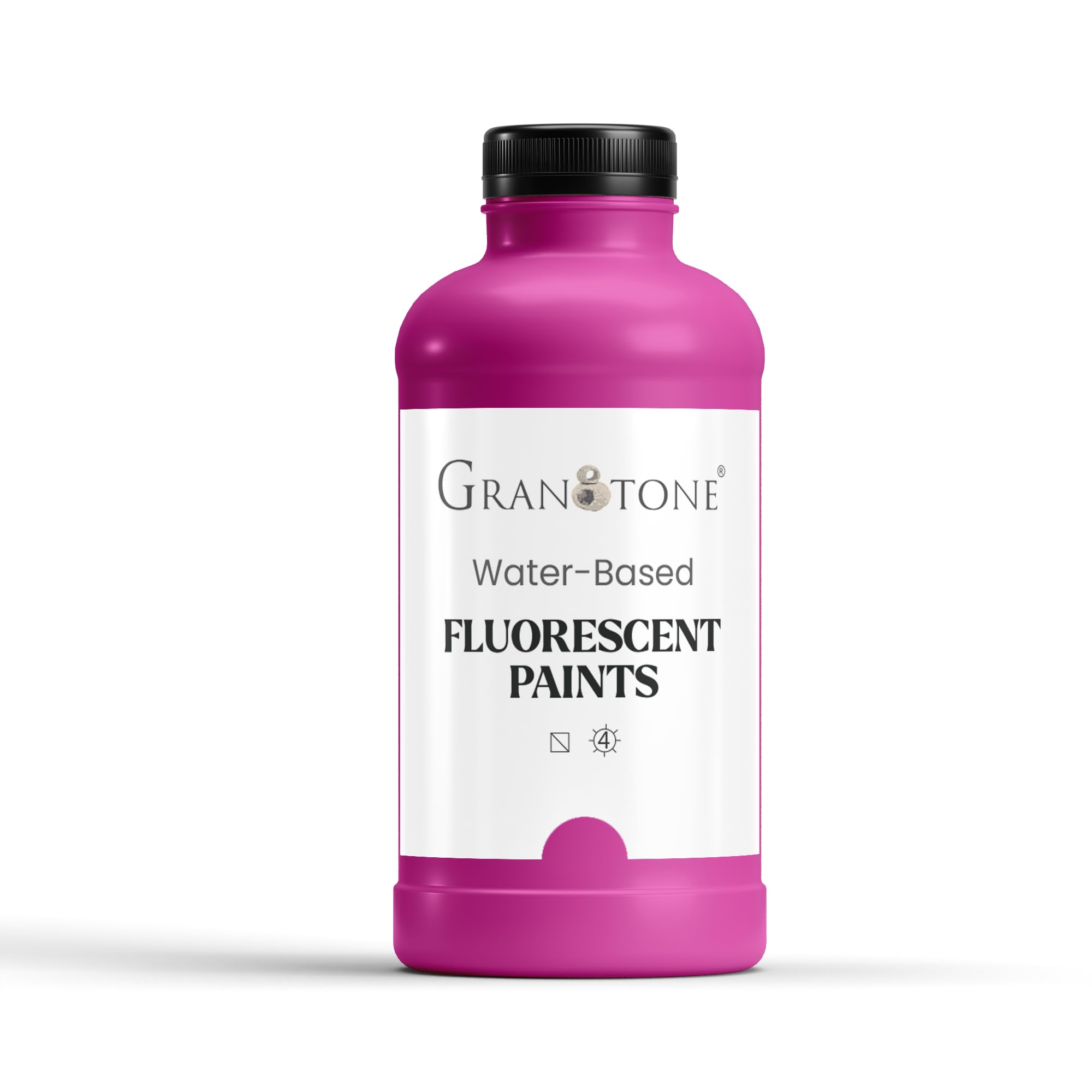 GRANOTONE Neon Fluorescent Colour, Art and Craft, DIY Paint, Rich Pigment, Non-Craking Paint for Canvas, Wood, Leather, Earthenware.