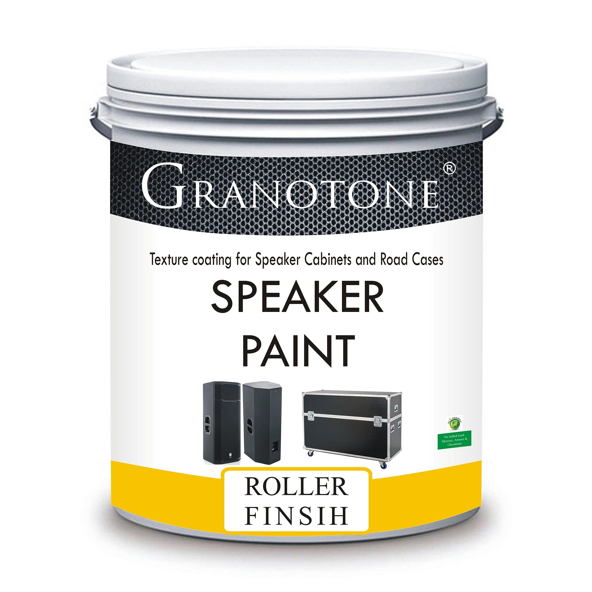 GRANOTONE Roller Grade Speaker Cabinet Texture Coating Paint { Black } 800 gm
