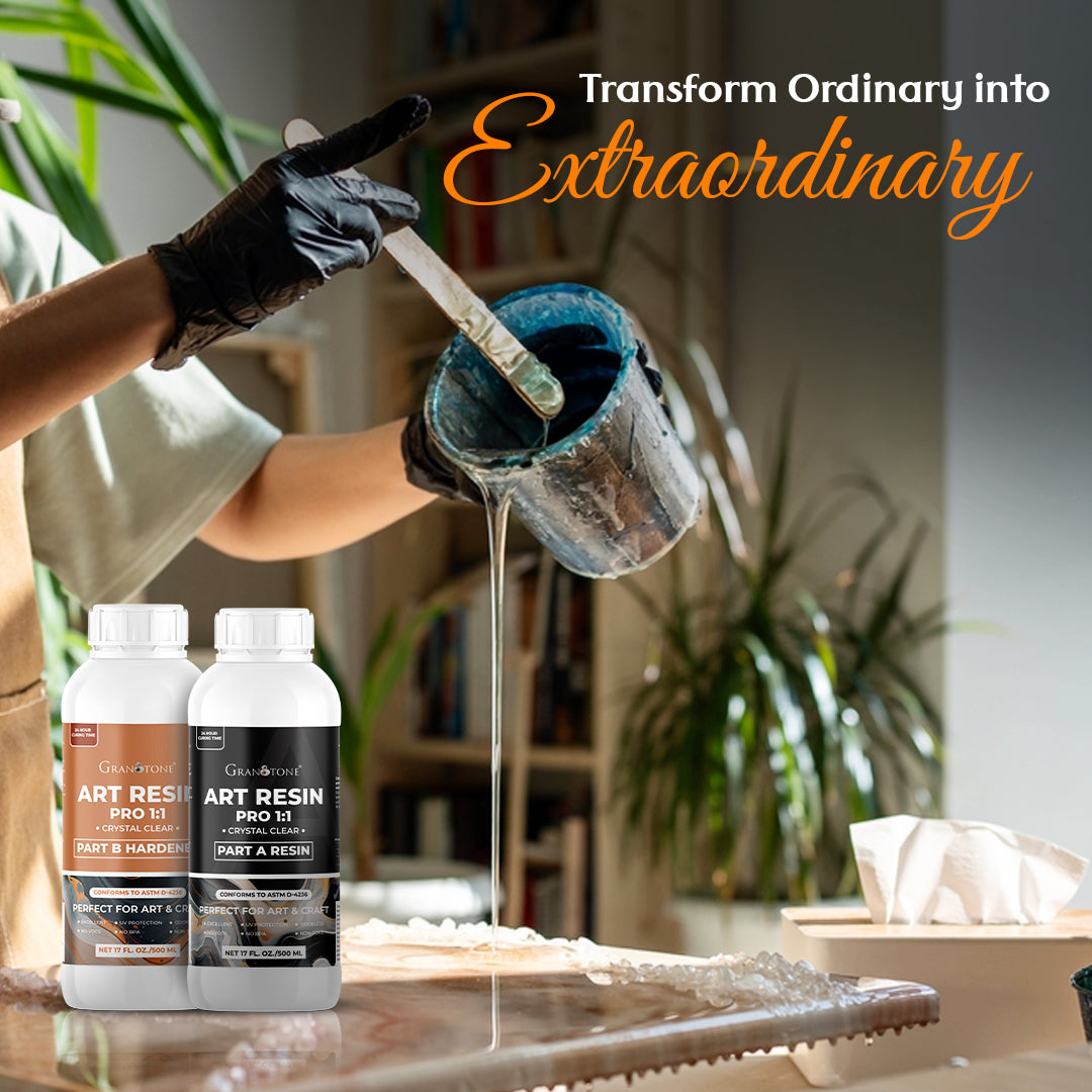 GRANOTONE Crystal Clear Epoxy Resin Art Kit