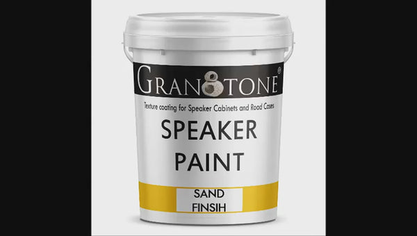 GRANOTONE Sand Finish Speaker Cabinet Texture Coating Paint { Black } 5 KG