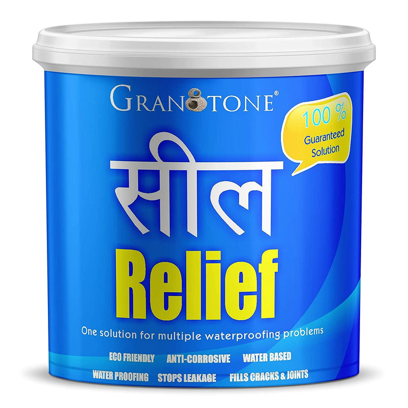 Seal Relief Elastomeric Liquid Rubber with Reinforcement Fabric ( 5 in x 1 m, Black) (4 KG) - Granotone