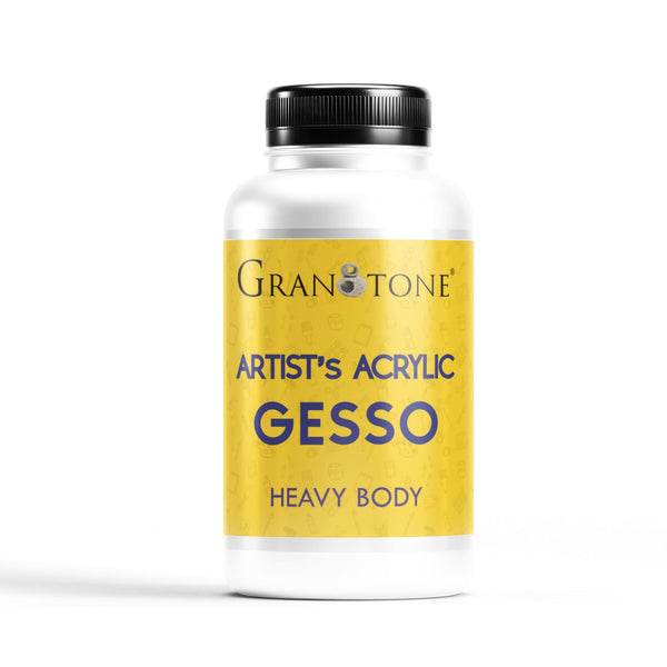 Acrylic Gesso (White) Water Base Non-Toxic Universal Gesso Primer to Apply as an Undercoat Before Painting for Extra Coverage