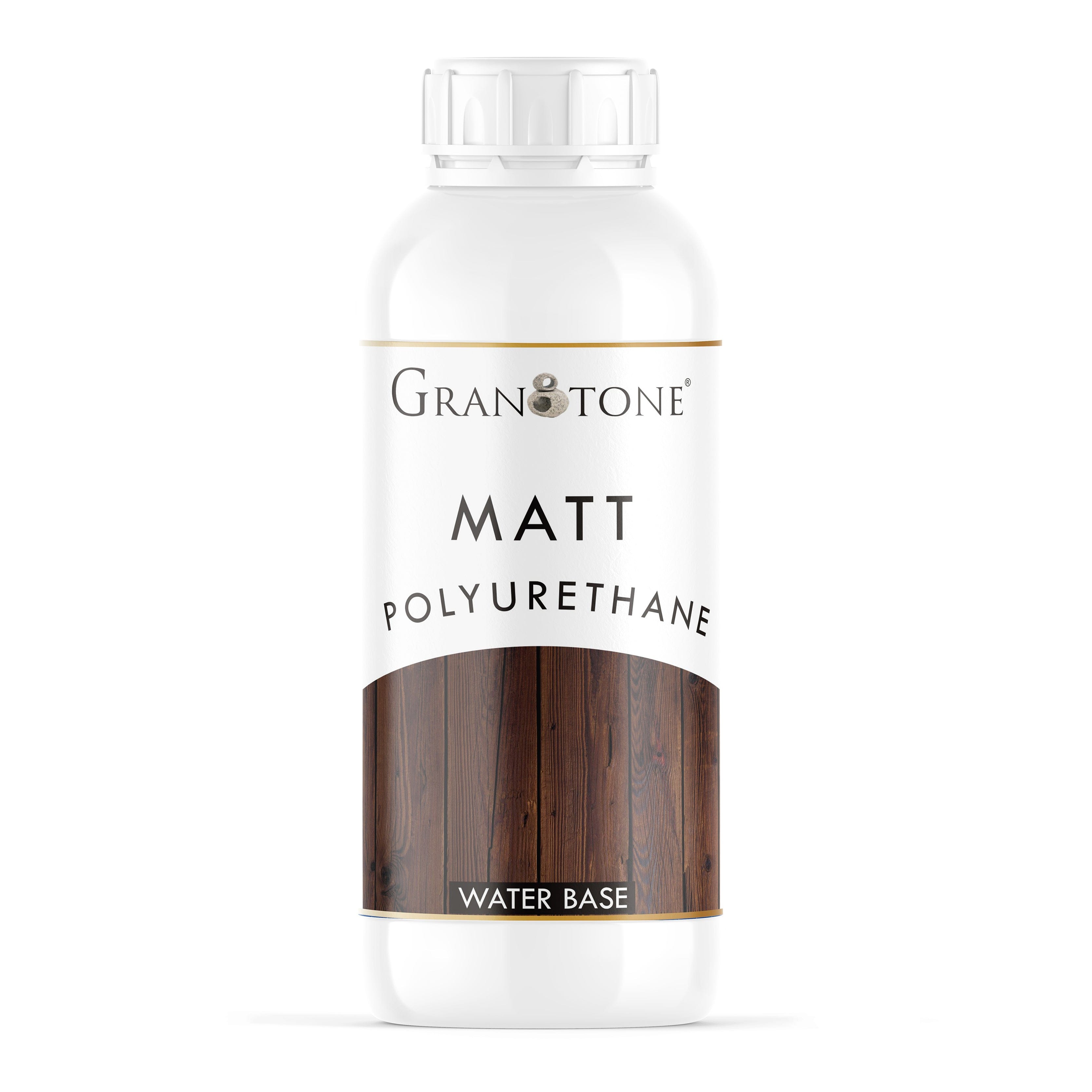 Water Base Crystal Clear Polyurethane Wood Varnish for Interior, Exterior and Resin Art - Matt ( 1l ) - Granotone