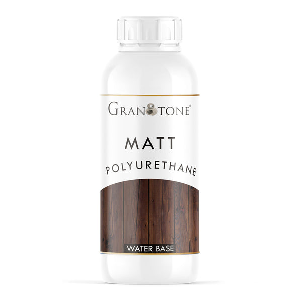 Water Base Crystal Clear Polyurethane Wood Varnish for Interior, Exterior and Resin Art - Matt (500 ml) - Granotone