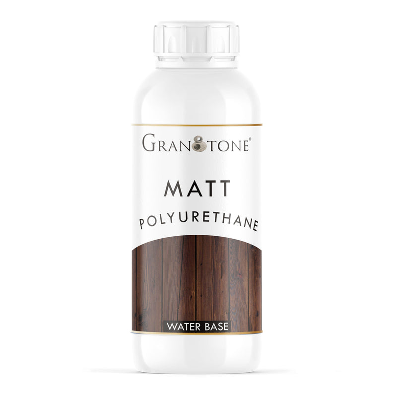 Water Base Crystal Clear Polyurethane Wood Varnish for Interior, Exterior and Resin Art - Matt (500 ml) - Granotone