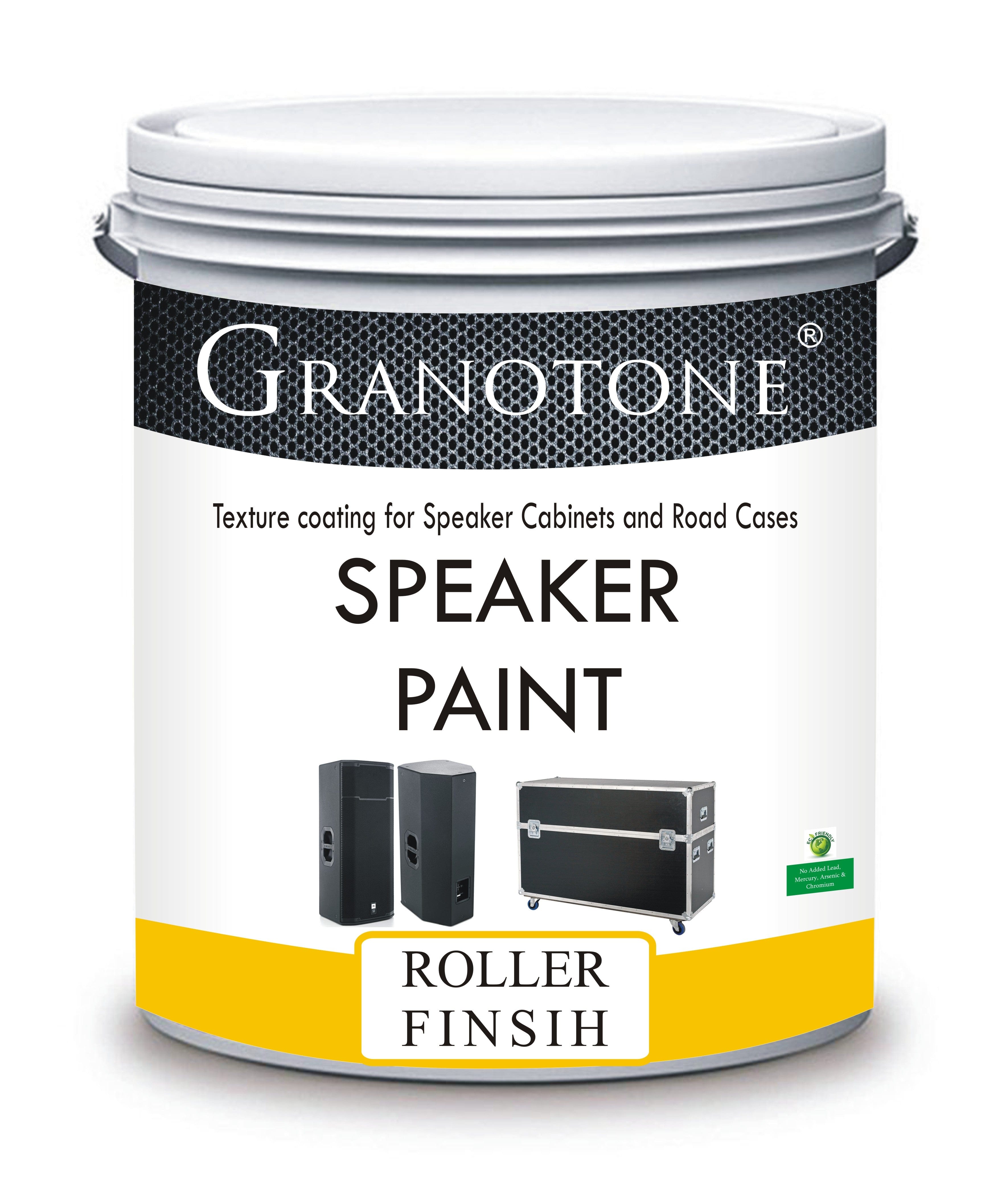 GRANOTONE Roller Grade Speaker Texture Coating Paint { Black