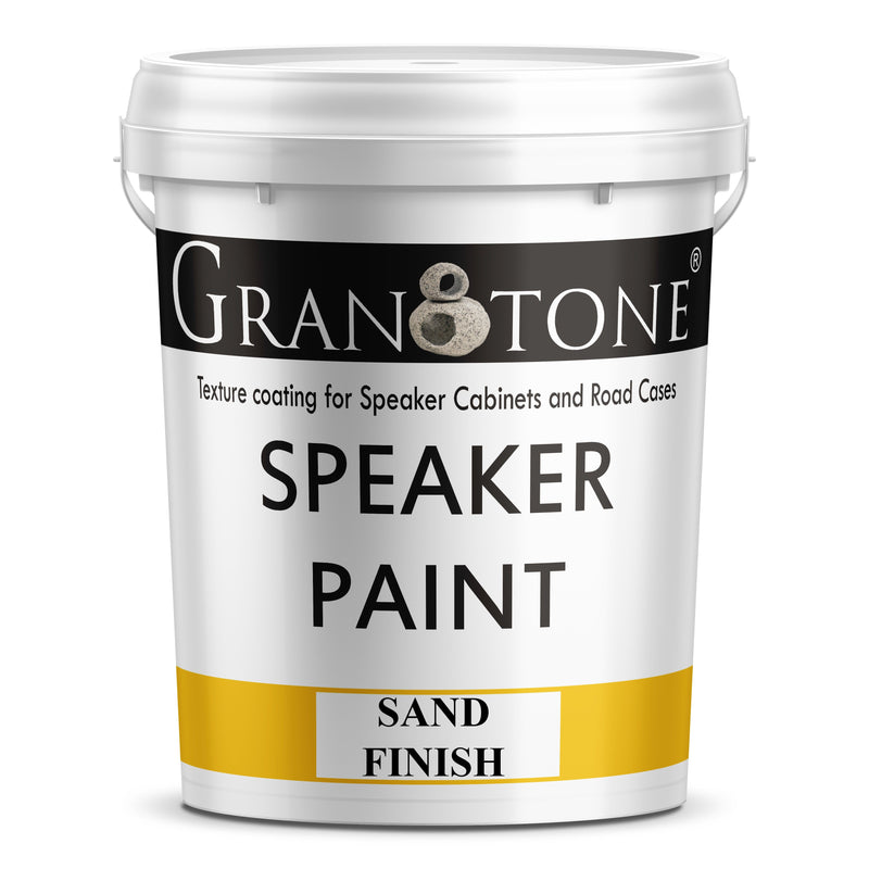 GRANOTONE Sand Finish Speaker Cabinet Texture Coating Paint { Black } 5 KG - Granotone