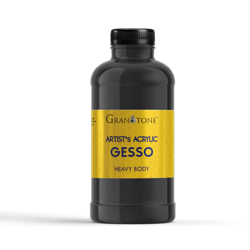 Acrylic Gesso (Black) Water Base Non-Toxic Universal Gesso Primer to Apply as an Undercoat Before Painting for Extra Coverage