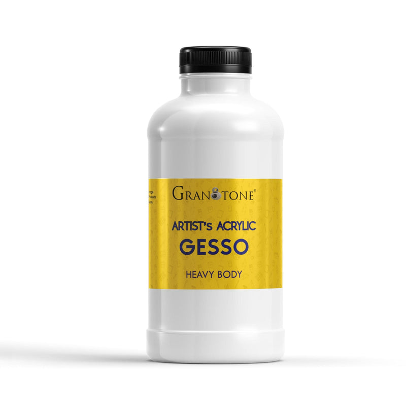 Acrylic Gesso (White) Water Base Non-Toxic Universal Gesso Primer to Apply as an Undercoat Before Painting for Extra Coverage